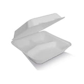 3-Compartment Clamshell Takeaway Container 9in. Carton of 200